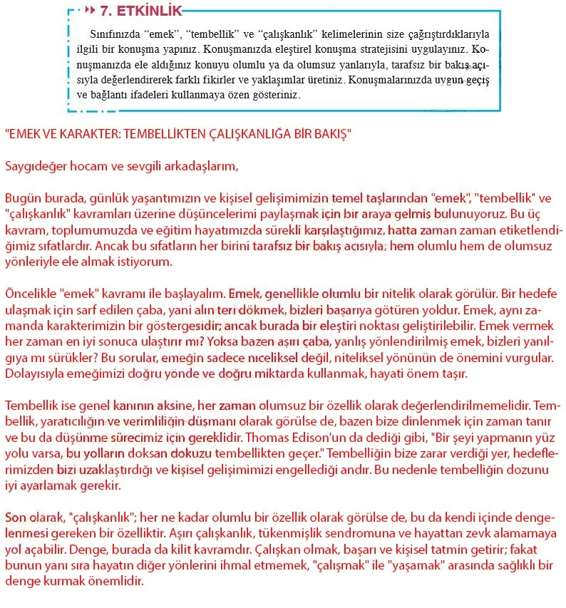 8. Sınıf Türkçe Ders Kitabı Cevapları Hecce Yayınları Sayfa 169 Çözüm Görseli