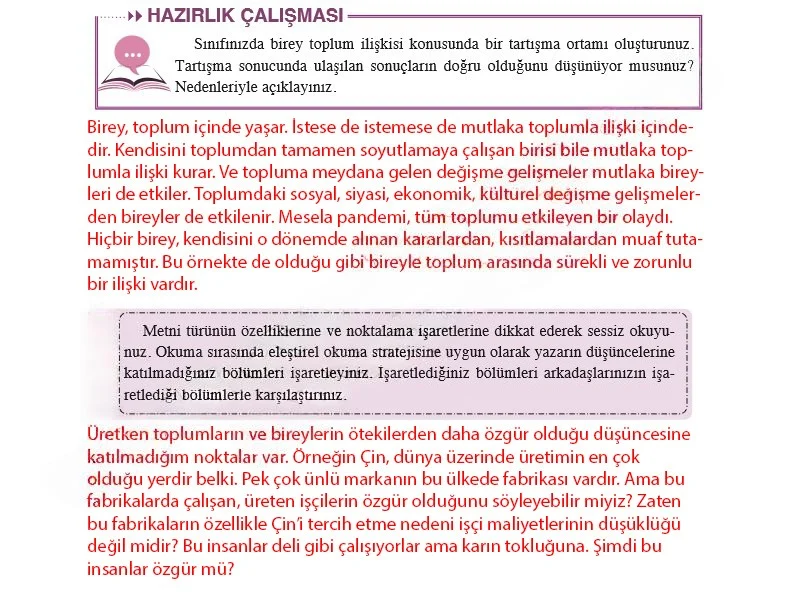 8. Sınıf Türkçe Ders Kitabı Cevapları Hecce Yayınları Sayfa 176 Çözüm Görseli