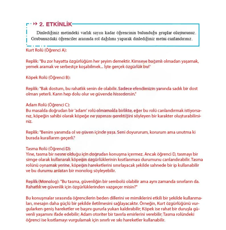 8. Sınıf Türkçe Ders Kitabı Cevapları Hecce Yayınları Sayfa 185 Çözüm Görseli