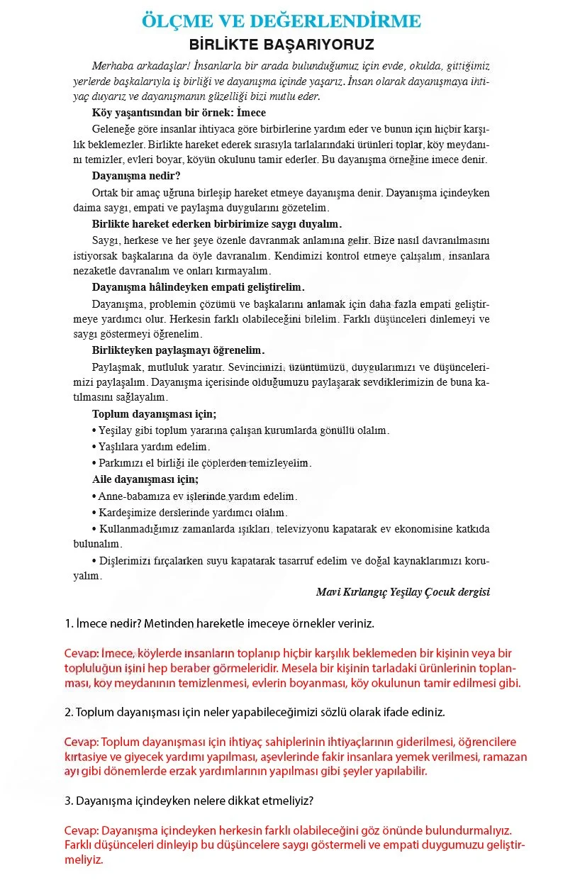 8. Sınıf Türkçe Ders Kitabı Cevapları Hecce Yayınları Sayfa 190 Çözüm Görseli