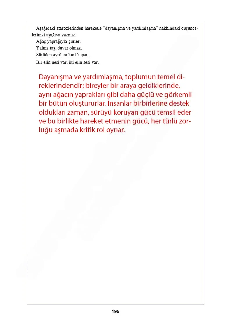 8. Sınıf Türkçe Ders Kitabı Cevapları Hecce Yayınları Sayfa 195 Çözüm Görseli