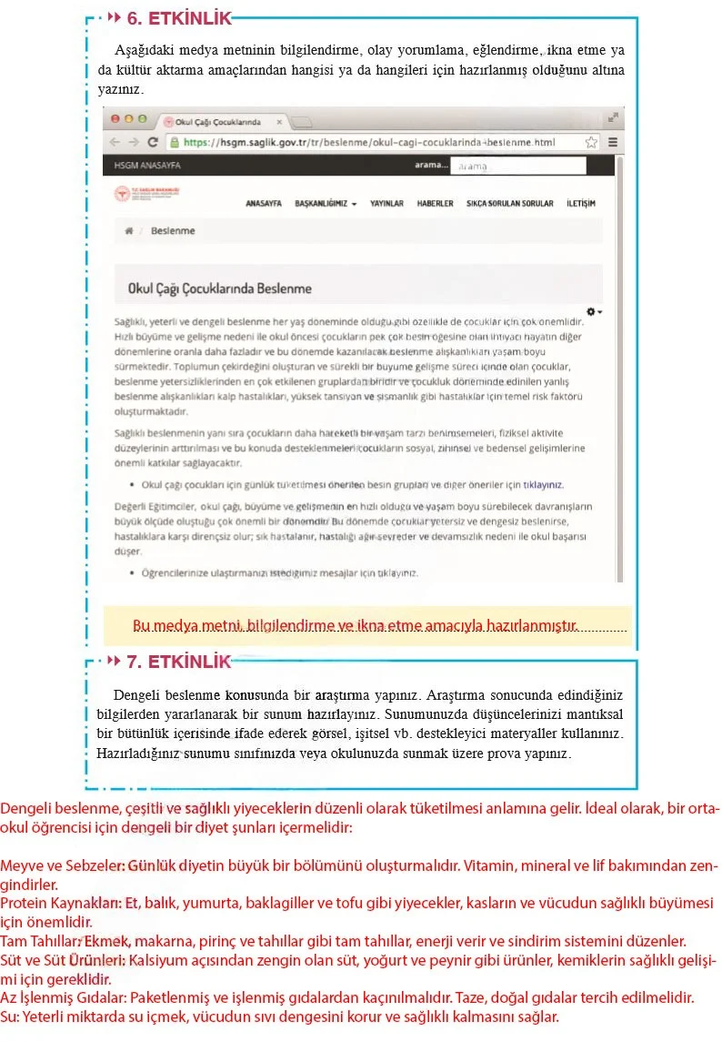 8. Sınıf Türkçe Ders Kitabı Cevapları Hecce Yayınları Sayfa 202 Çözüm Görseli