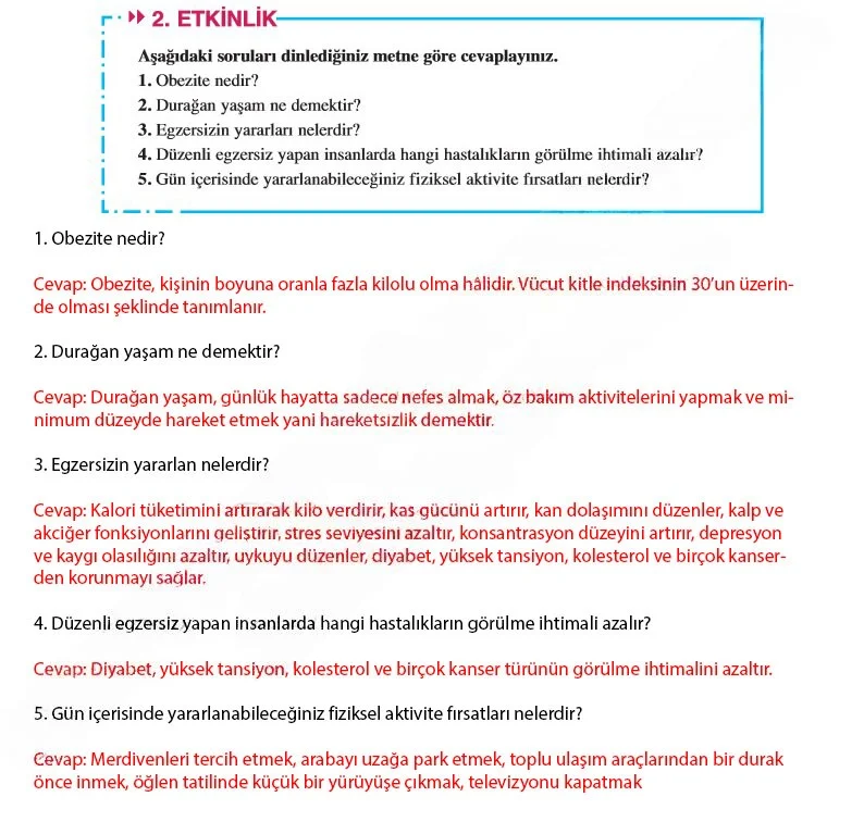 8. Sınıf Türkçe Ders Kitabı Cevapları Hecce Yayınları Sayfa 219 Çözüm Görseli