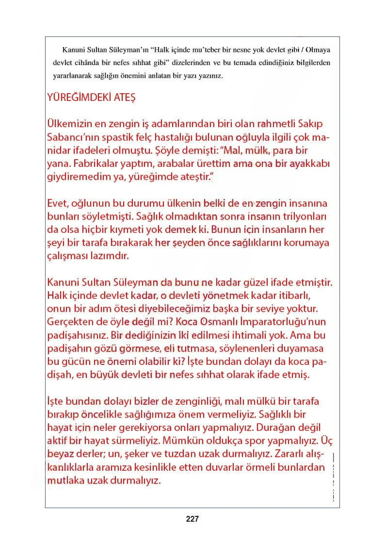 8. Sınıf Türkçe Ders Kitabı Cevapları Hecce Yayınları Sayfa 227 Çözüm Görseli