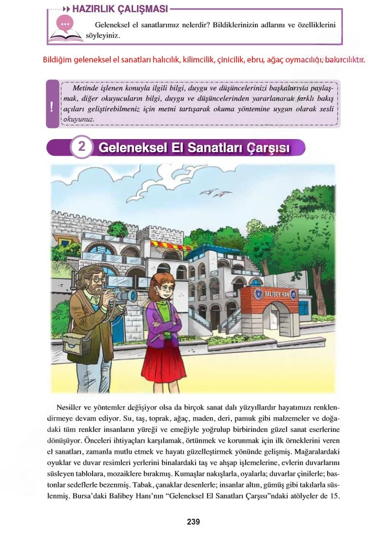 8. Sınıf Türkçe Ders Kitabı Cevapları Hecce Yayınları Sayfa 239 Çözüm Görseli