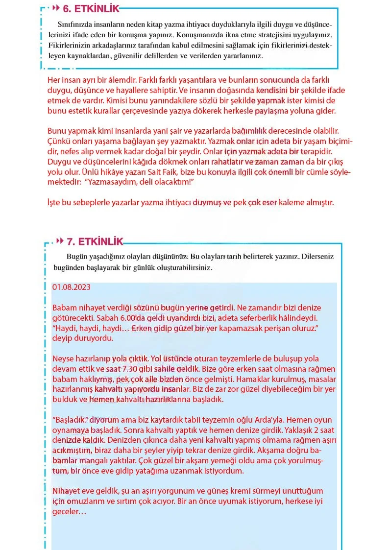 8. Sınıf Türkçe Ders Kitabı Cevapları Hecce Yayınları Sayfa 254 Çözüm Görseli