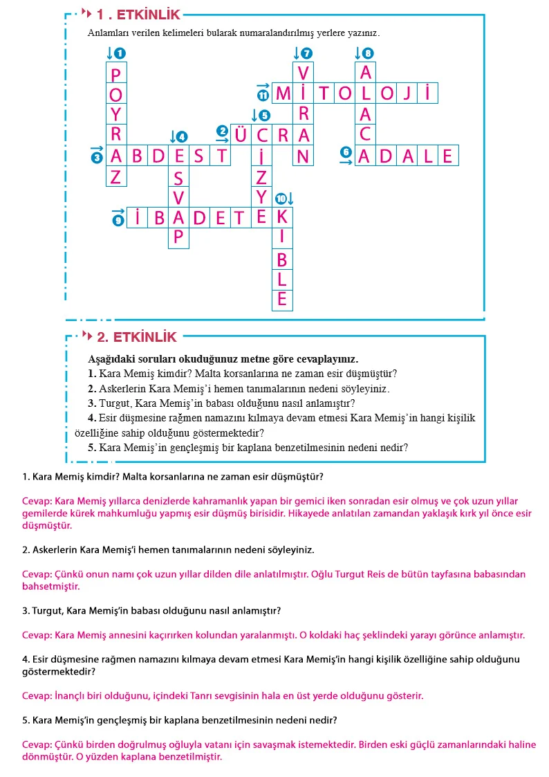 8. Sınıf Türkçe Ders Kitabı Cevapları Hecce Yayınları Sayfa 26 Çözüm Görseli