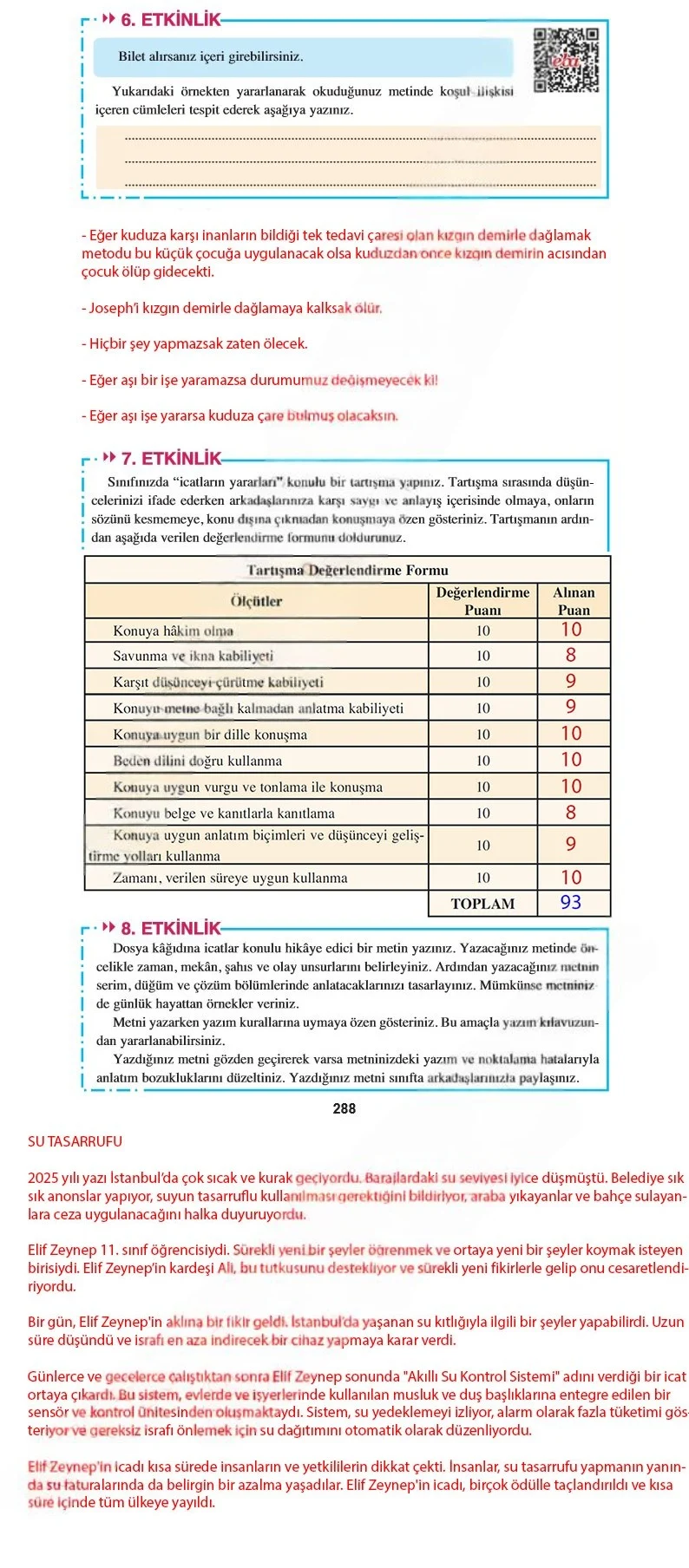 8. Sınıf Türkçe Ders Kitabı Cevapları Hecce Yayınları Sayfa 288 Çözüm Görseli