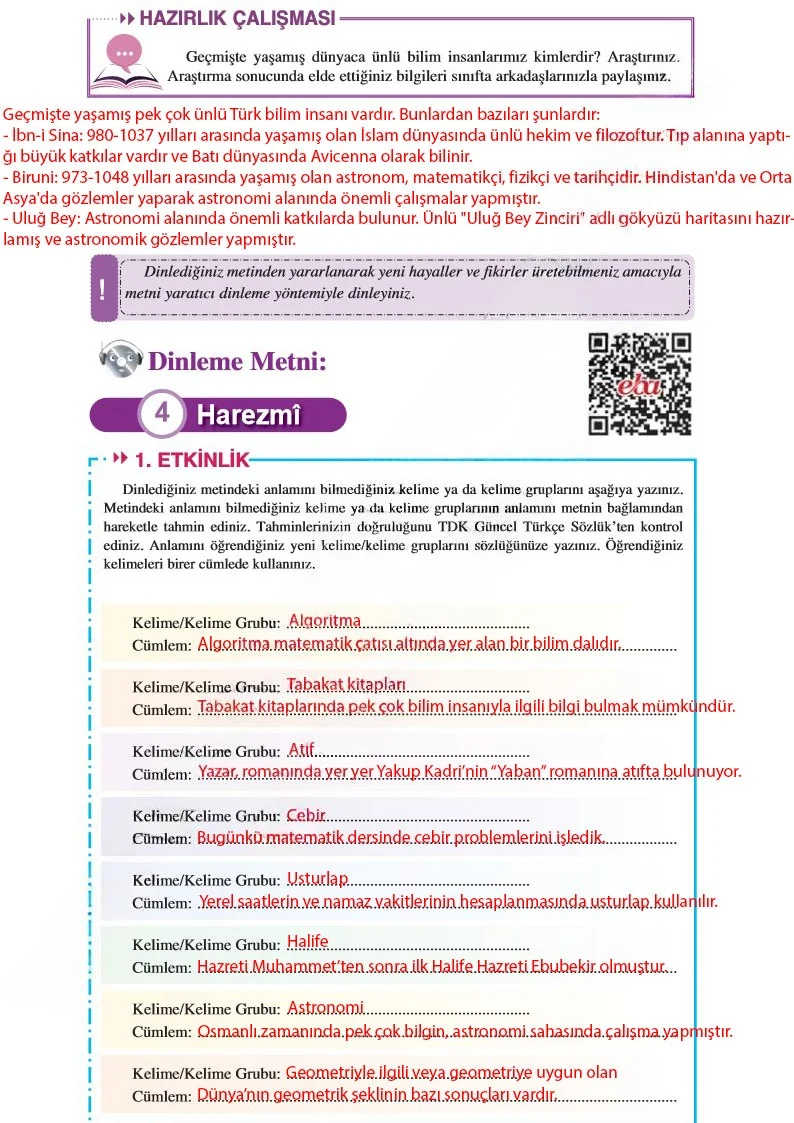 8. Sınıf Türkçe Ders Kitabı Cevapları Hecce Yayınları Sayfa 289 Çözüm Görseli