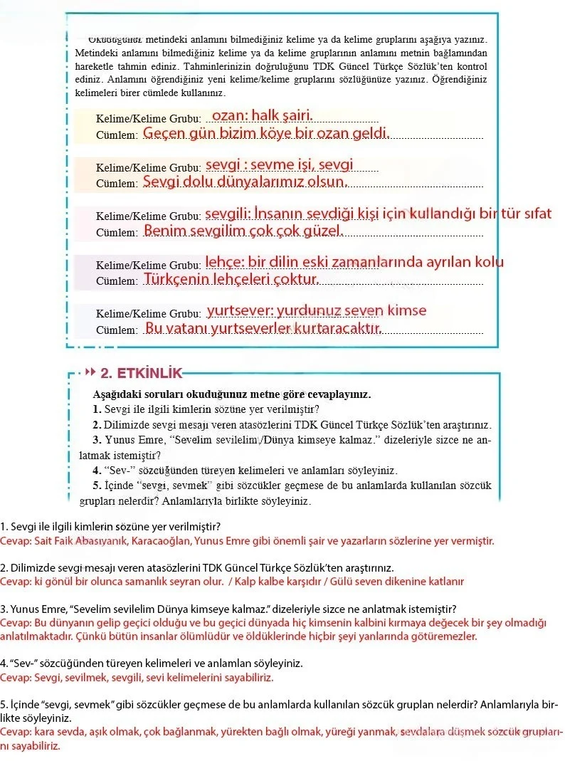 8. Sınıf Türkçe Ders Kitabı Cevapları Hecce Yayınları Sayfa 33 Çözüm Görseli
