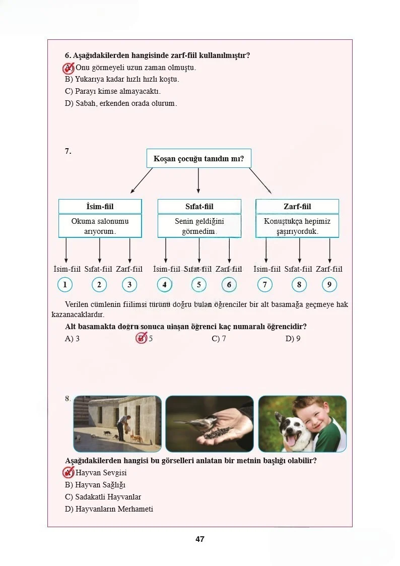 8. Sınıf Türkçe Ders Kitabı Cevapları Hecce Yayınları Sayfa 47 Çözüm Görseli