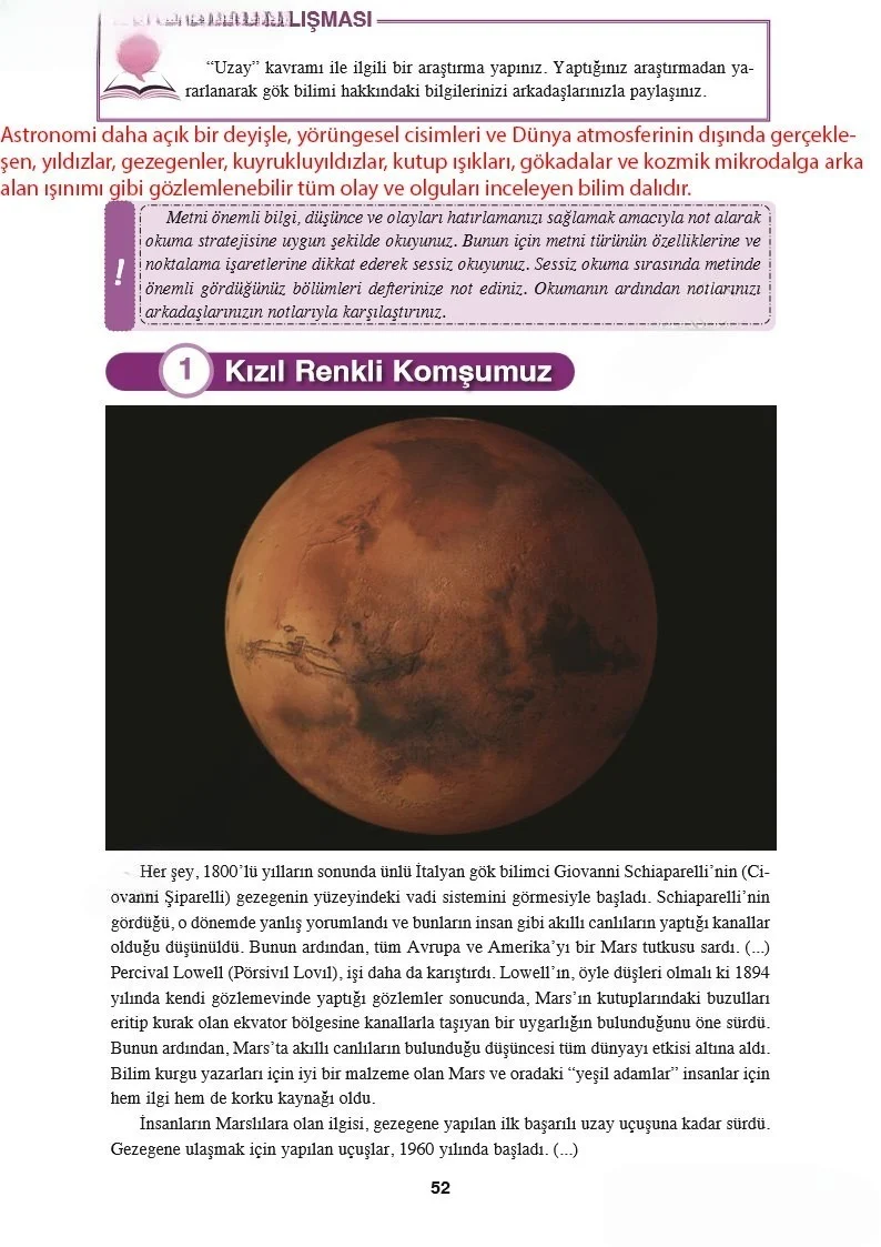 8. Sınıf Türkçe Ders Kitabı Cevapları Hecce Yayınları Sayfa 52 Çözüm Görseli