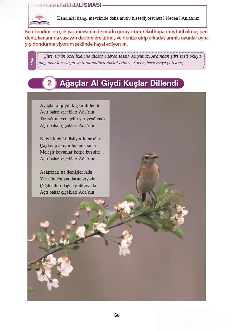 8. Sınıf Türkçe Ders Kitabı Cevapları Hecce Yayınları Sayfa 60 Çözüm Görseli