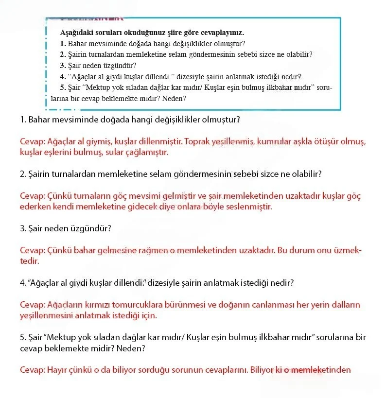 8. Sınıf Türkçe Ders Kitabı Cevapları Hecce Yayınları Sayfa 63 Çözüm Görseli