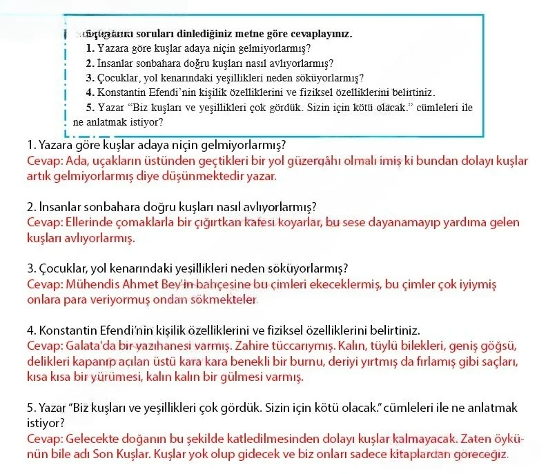 8. Sınıf Türkçe Ders Kitabı Cevapları Hecce Yayınları Sayfa 76 Çözüm Görseli
