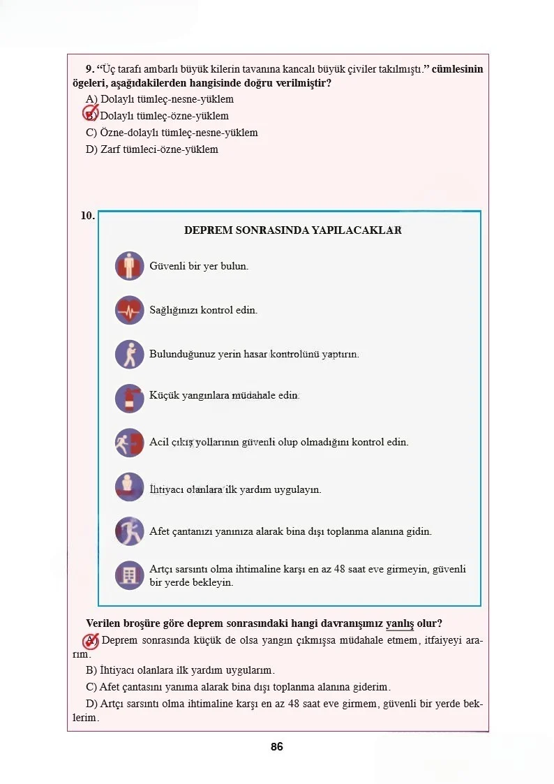 8. Sınıf Türkçe Ders Kitabı Cevapları Hecce Yayınları Sayfa 86 Çözüm Görseli