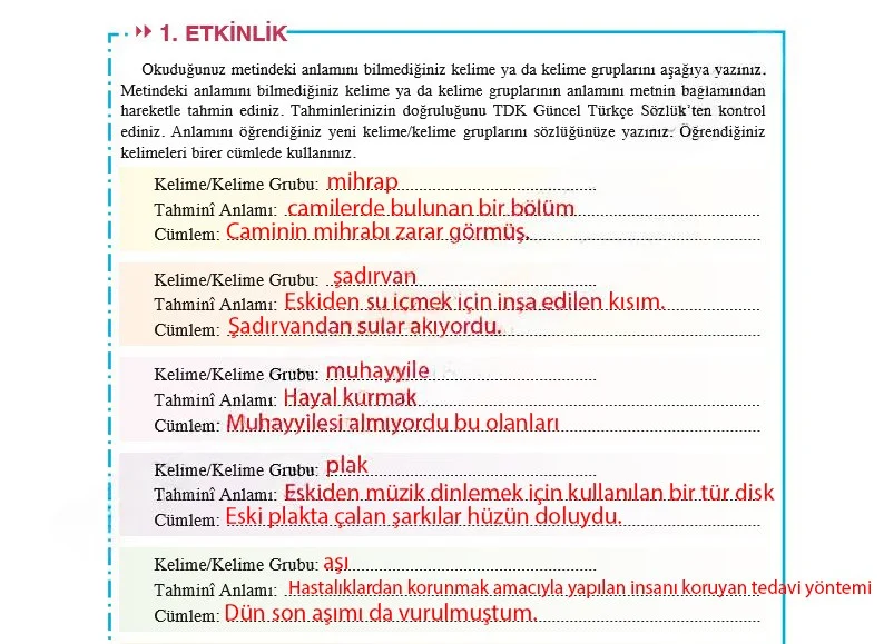 8. Sınıf Türkçe Ders Kitabı Cevapları Hecce Yayınları Sayfa 94 Çözüm Görseli