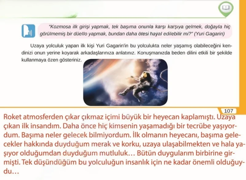 8. Sınıf Türkçe Ders Kitabı Cevapları Meb Yayınları Sayfa 107 Çözüm Görseli