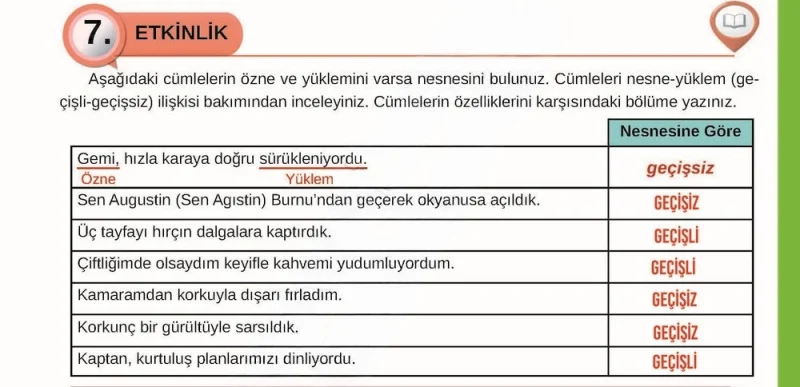 8. Sınıf Türkçe Ders Kitabı Cevapları Meb Yayınları Sayfa 171 Çözüm Görseli