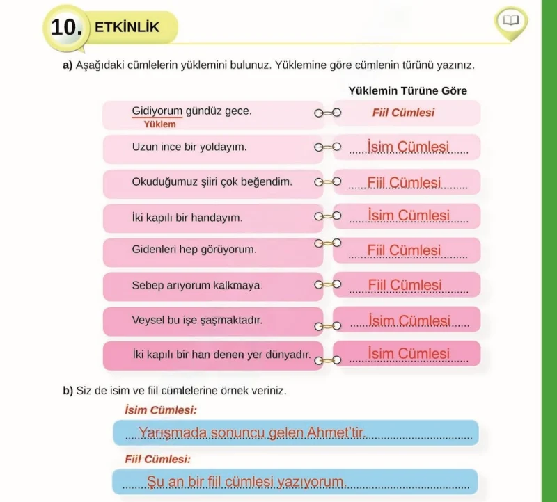 8. Sınıf Türkçe Ders Kitabı Cevapları Meb Yayınları Sayfa 191 Çözüm Görseli