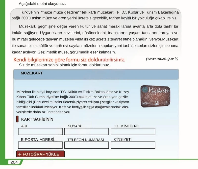 8. Sınıf Türkçe Ders Kitabı Cevapları Meb Yayınları Sayfa 204 Çözüm Görseli