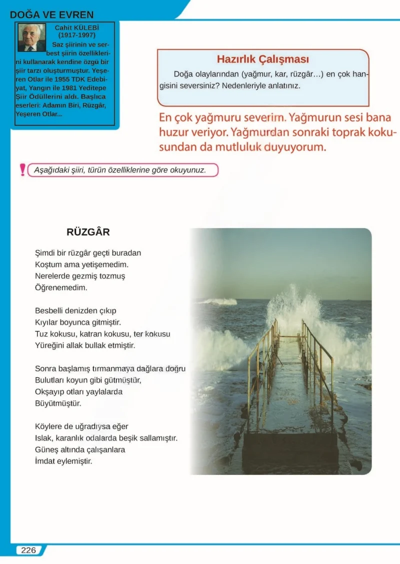 8. Sınıf Türkçe Ders Kitabı Cevapları Meb Yayınları Sayfa 226 Çözüm Görseli