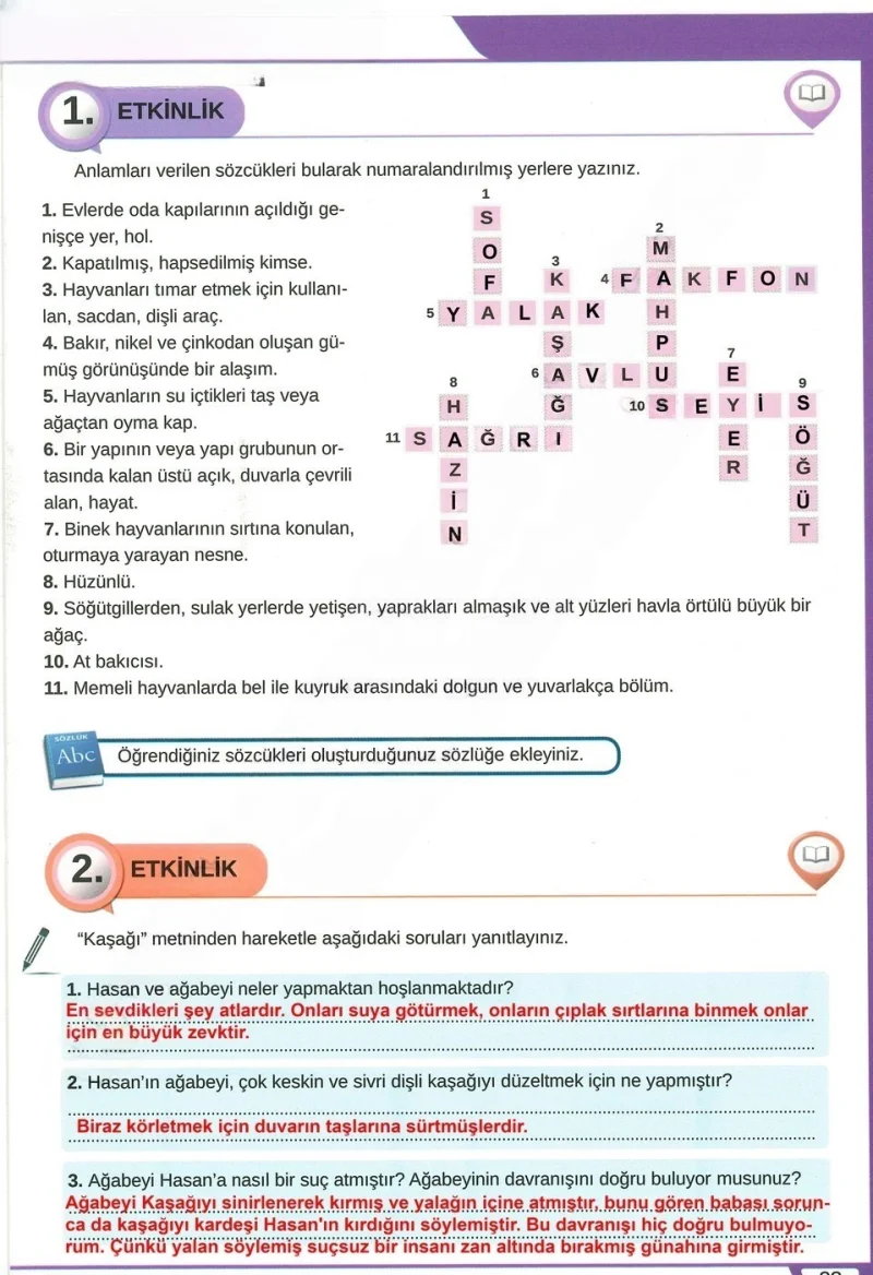 8. Sınıf Türkçe Ders Kitabı Cevapları Meb Yayınları Sayfa 23 Çözüm Görseli