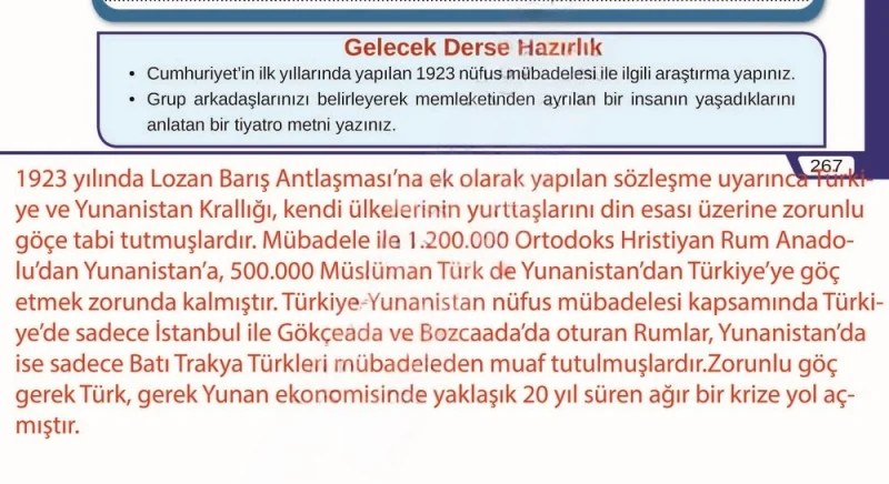 8. Sınıf Türkçe Ders Kitabı Cevapları Meb Yayınları Sayfa 267 Çözüm Görseli