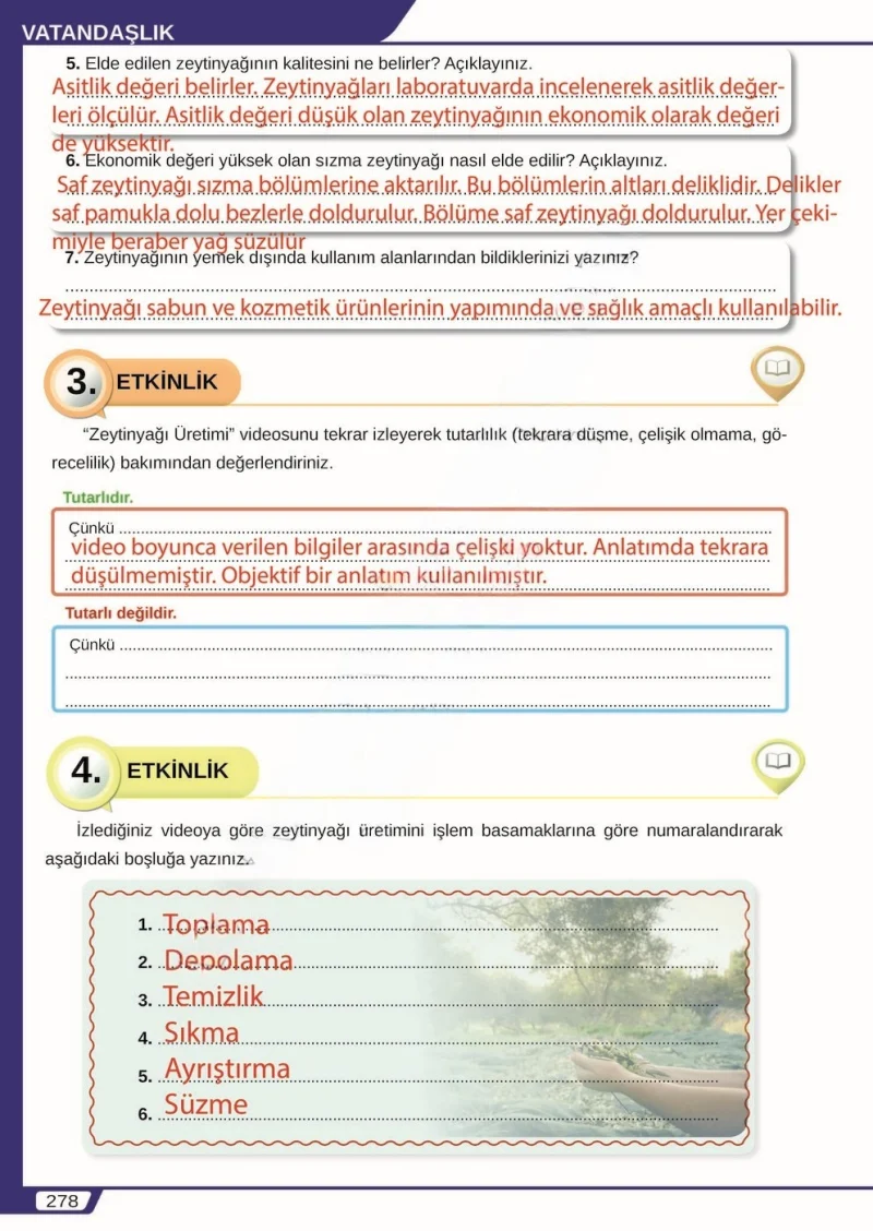 8. Sınıf Türkçe Ders Kitabı Cevapları Meb Yayınları Sayfa 278 Çözüm Görseli