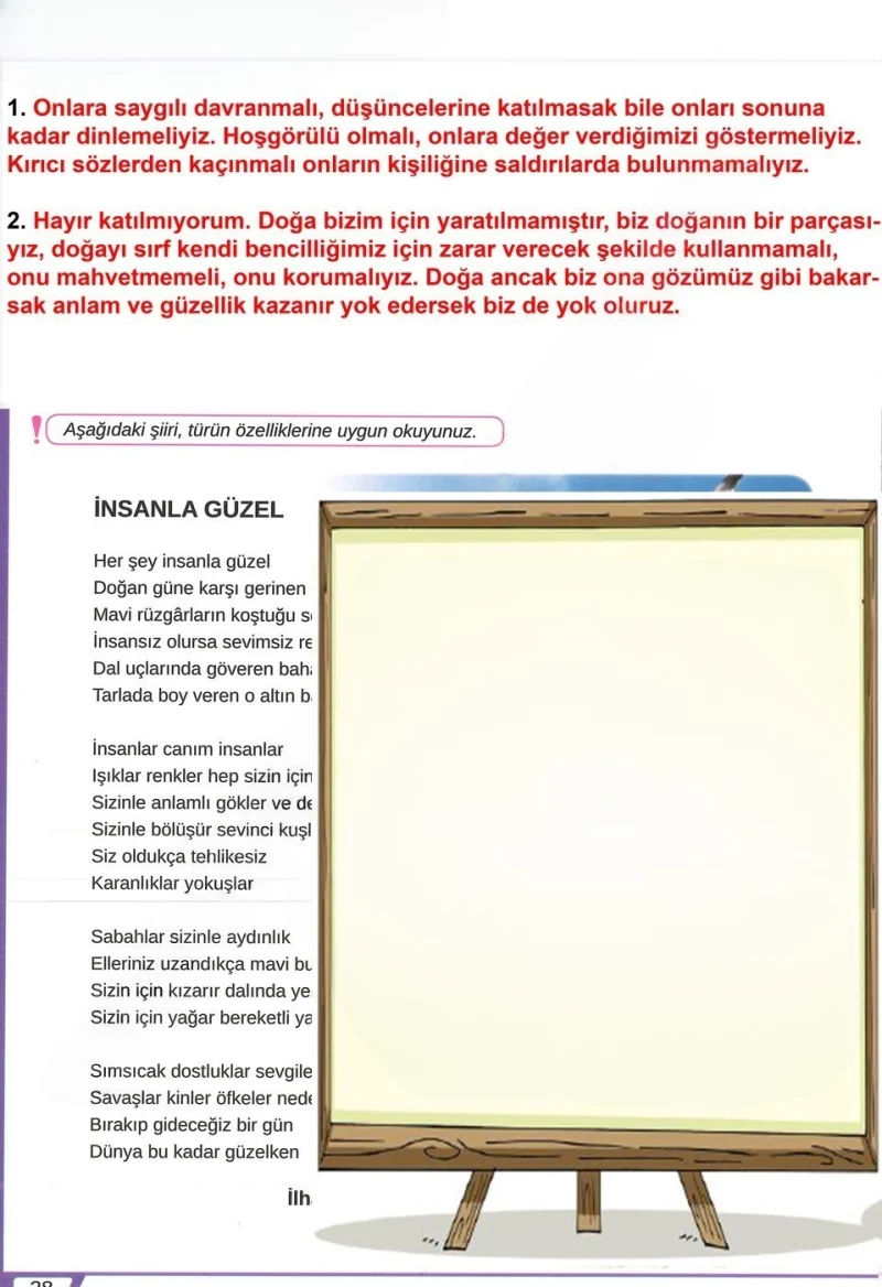 8. Sınıf Türkçe Ders Kitabı Cevapları Meb Yayınları Sayfa 28 Çözüm Görseli