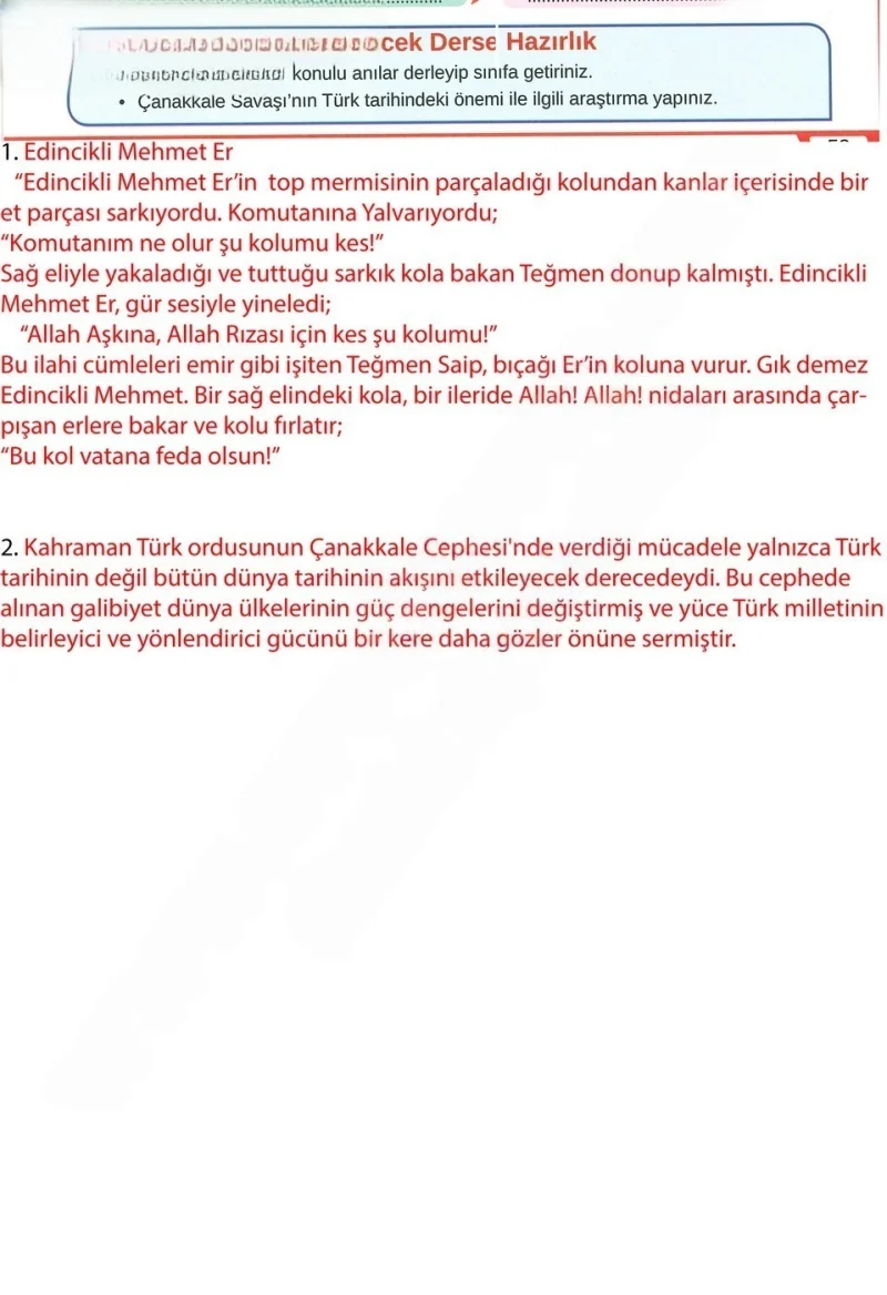8. Sınıf Türkçe Ders Kitabı Cevapları Meb Yayınları Sayfa 59 Çözüm Görseli