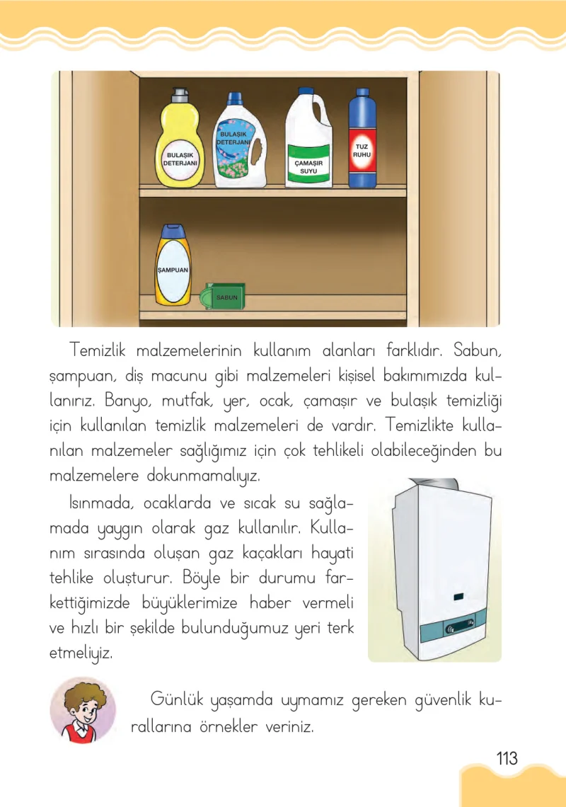 1. Sınıf Hayat Bilgisi Ders Kitabı Cevapları Ardıç Yayınları Sayfa 113