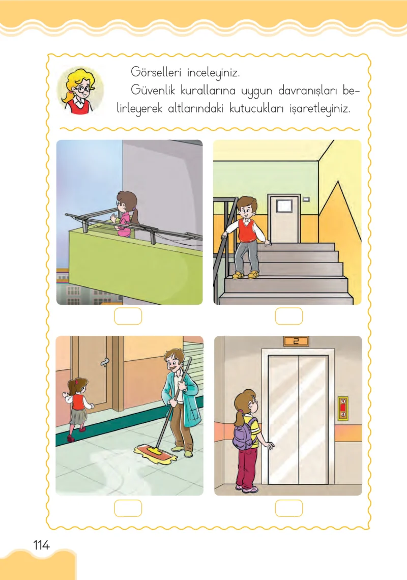 1. Sınıf Hayat Bilgisi Ders Kitabı Cevapları Ardıç Yayınları Sayfa 114