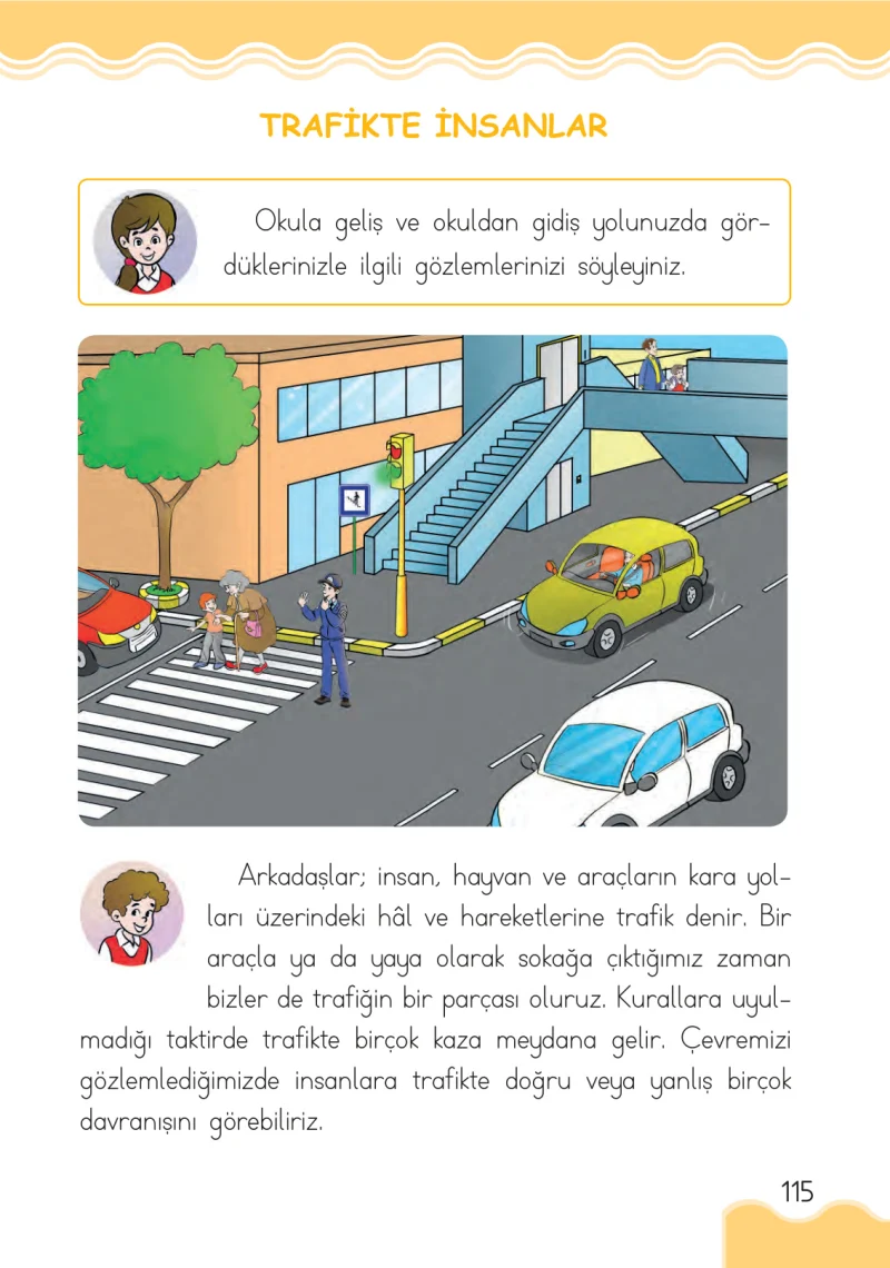 1. Sınıf Hayat Bilgisi Ders Kitabı Cevapları Ardıç Yayınları Sayfa 115