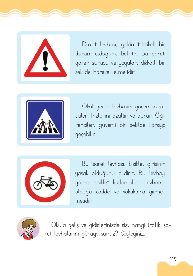 1. Sınıf Hayat Bilgisi Ders Kitabı Cevapları Ardıç Yayınları Sayfa 119