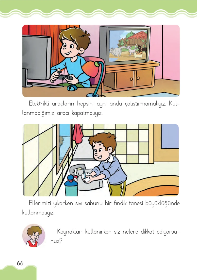 1. Sınıf Hayat Bilgisi Ders Kitabı Cevapları Ardıç Yayınları Sayfa 66