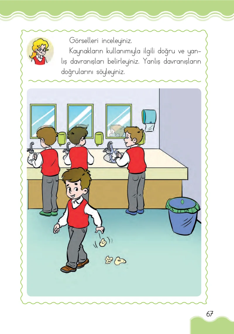1. Sınıf Hayat Bilgisi Ders Kitabı Cevapları Ardıç Yayınları Sayfa 67