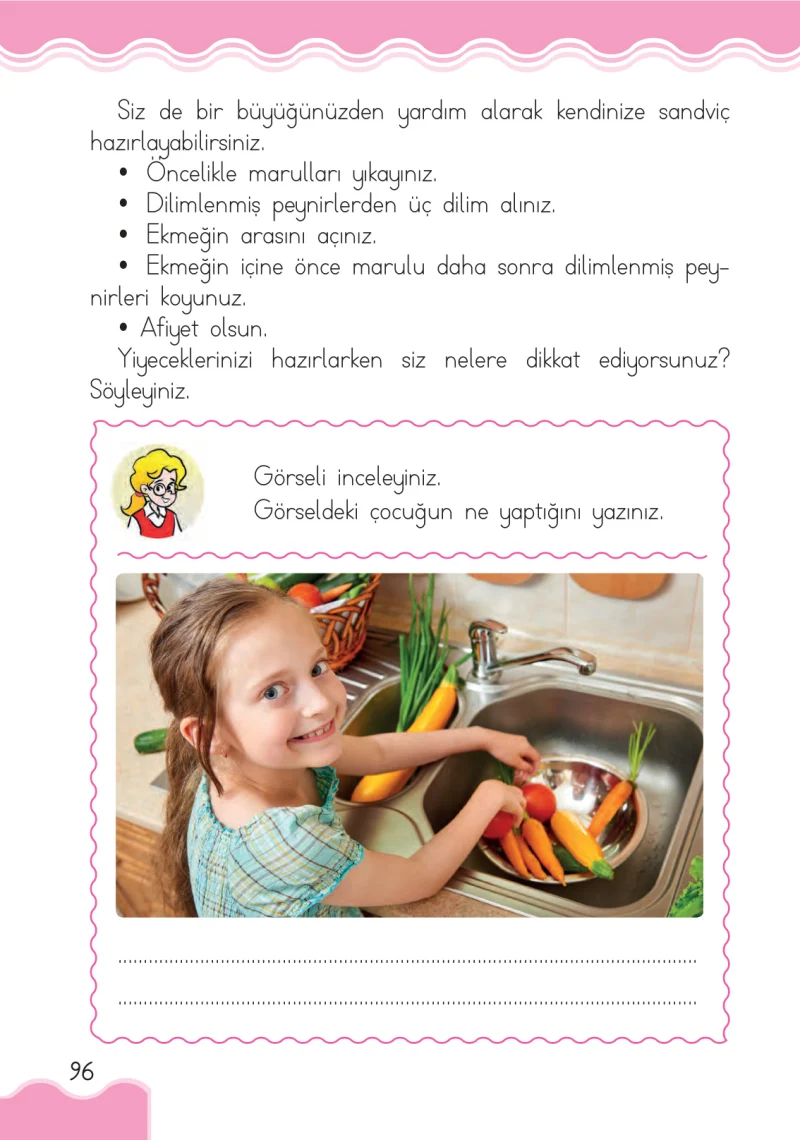 1. Sınıf Hayat Bilgisi Ders Kitabı Cevapları Ardıç Yayınları Sayfa 96