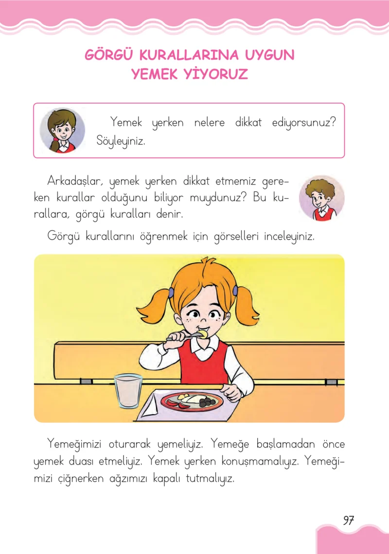 1. Sınıf Hayat Bilgisi Ders Kitabı Cevapları Ardıç Yayınları Sayfa 97