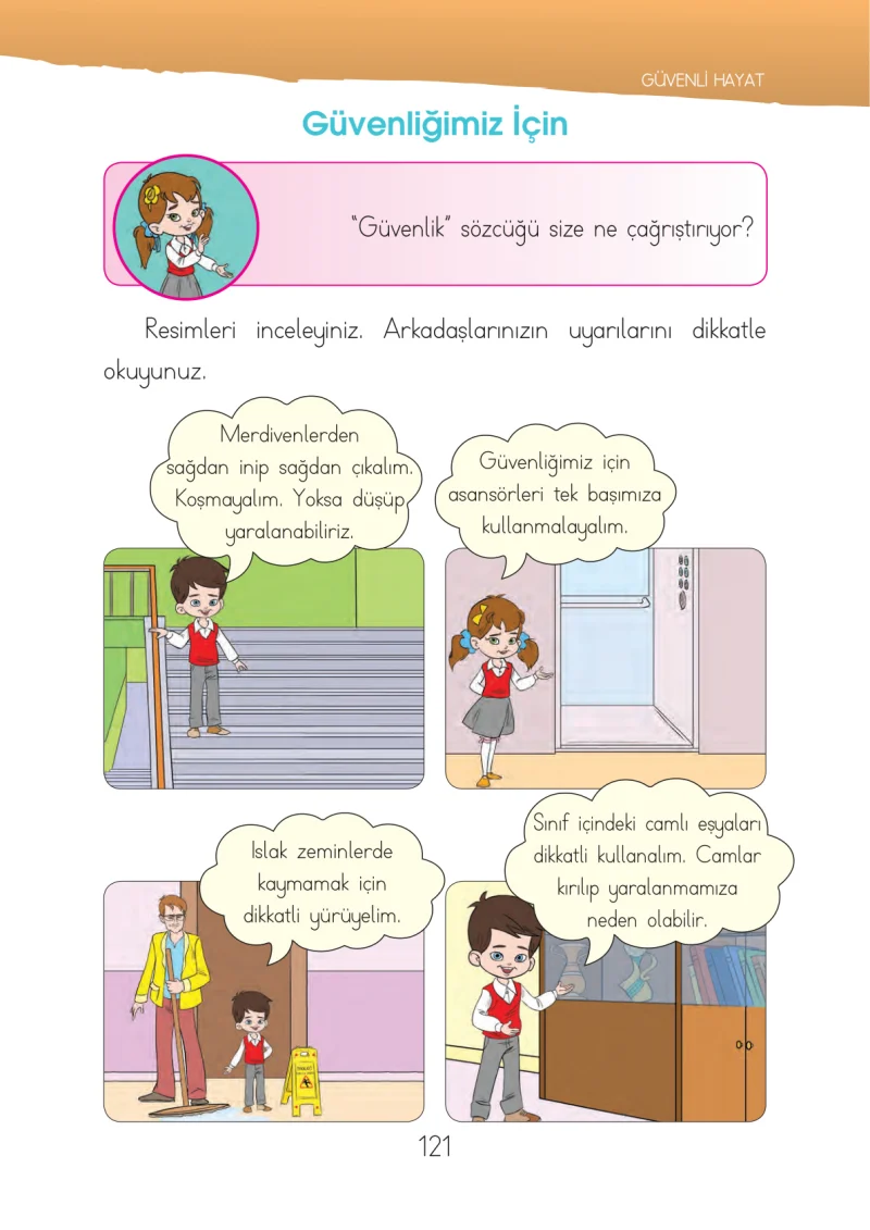 1. Sınıf Hayat Bilgisi Ders Kitabı Cevapları İhsan Yayıncılık Sayfa 121