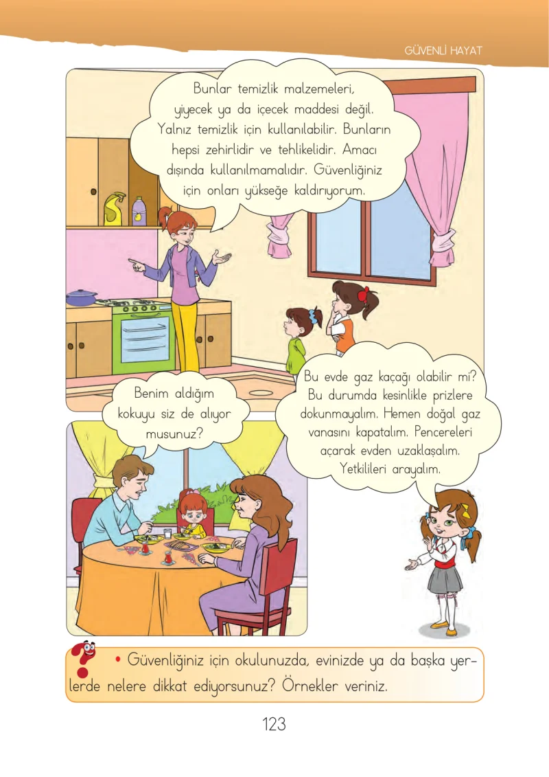 1. Sınıf Hayat Bilgisi Ders Kitabı Cevapları İhsan Yayıncılık Sayfa 123