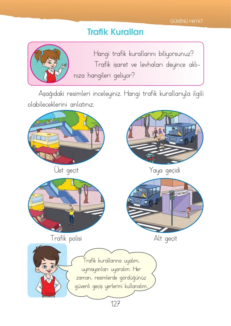 1. Sınıf Hayat Bilgisi Ders Kitabı Cevapları İhsan Yayıncılık Sayfa 127