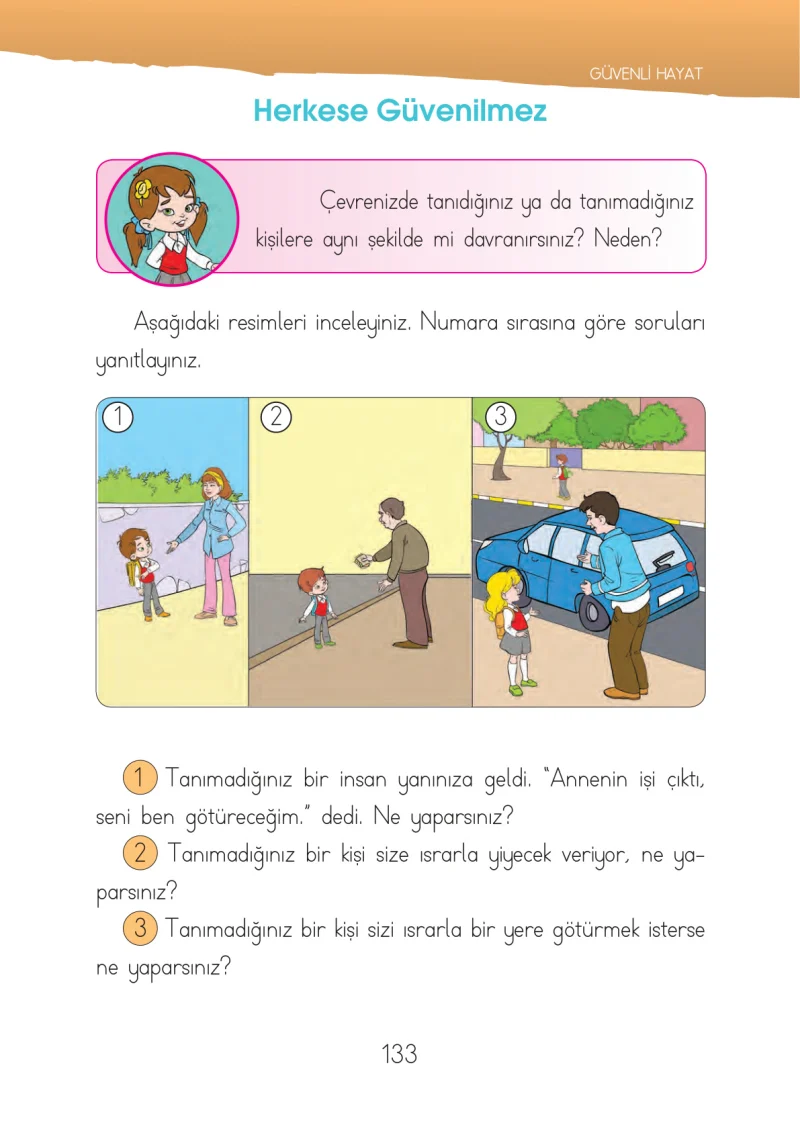 1. Sınıf Hayat Bilgisi Ders Kitabı Cevapları İhsan Yayıncılık Sayfa 133