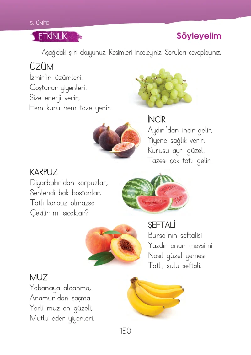 1. Sınıf Hayat Bilgisi Ders Kitabı Cevapları İhsan Yayıncılık Sayfa 150