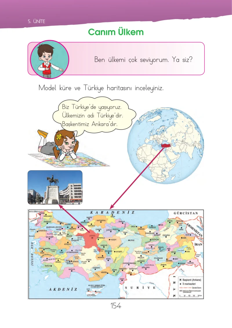 1. Sınıf Hayat Bilgisi Ders Kitabı Cevapları İhsan Yayıncılık Sayfa 154