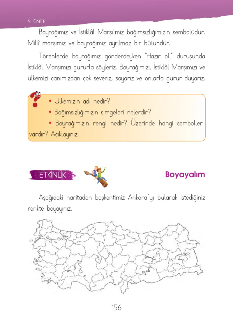1. Sınıf Hayat Bilgisi Ders Kitabı Cevapları İhsan Yayıncılık Sayfa 156