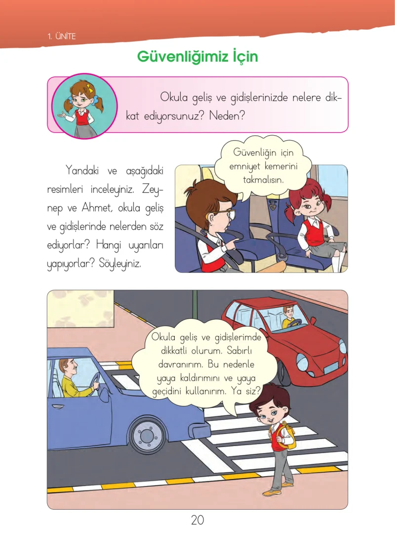 1. Sınıf Hayat Bilgisi Ders Kitabı Cevapları İhsan Yayıncılık Sayfa 20