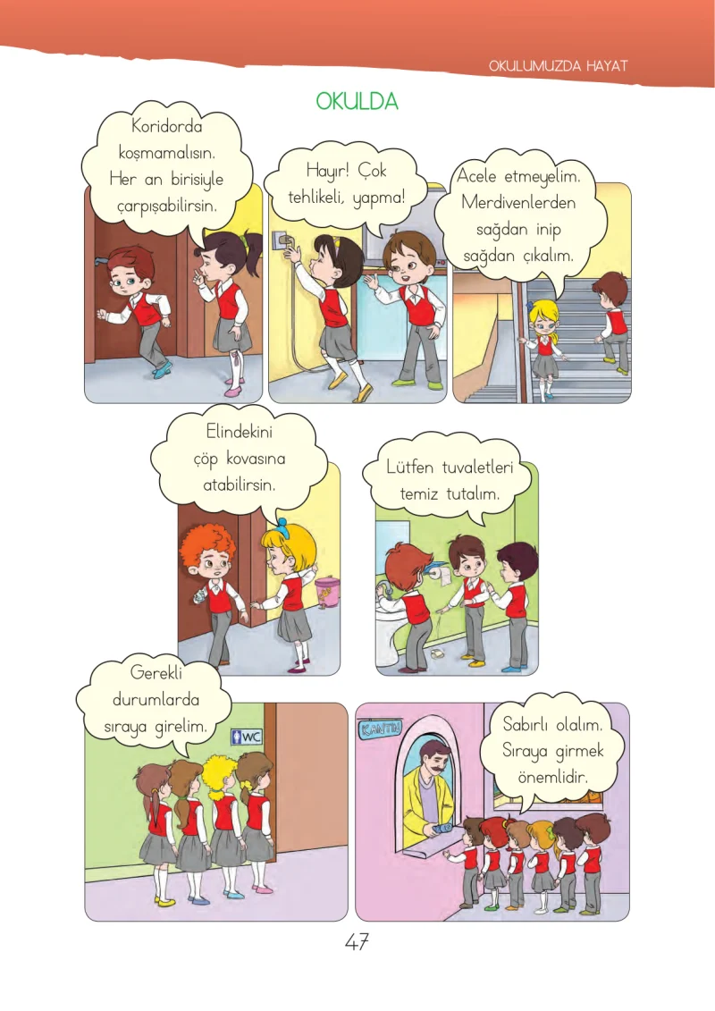 1. Sınıf Hayat Bilgisi Ders Kitabı Cevapları İhsan Yayıncılık Sayfa 47