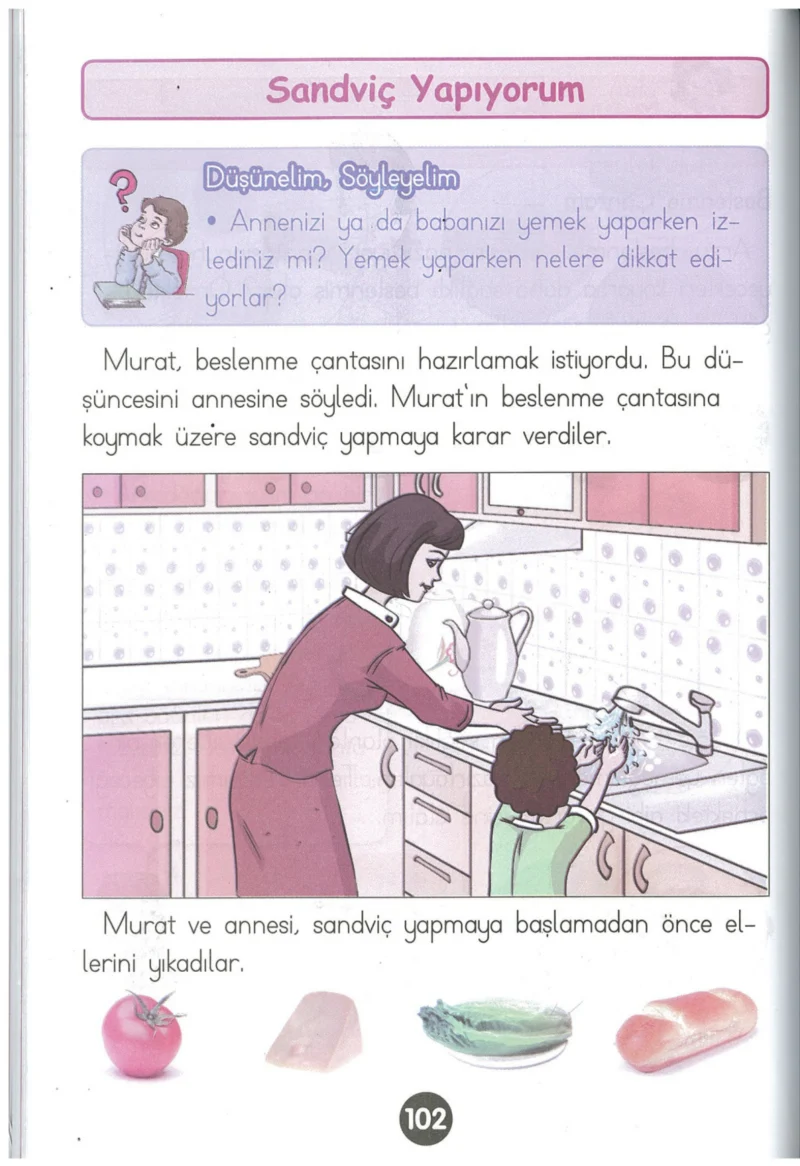 1. Sınıf Hayat Bilgisi Ders Kitabı Cevapları Kök-e Yayınları Sayfa 102
