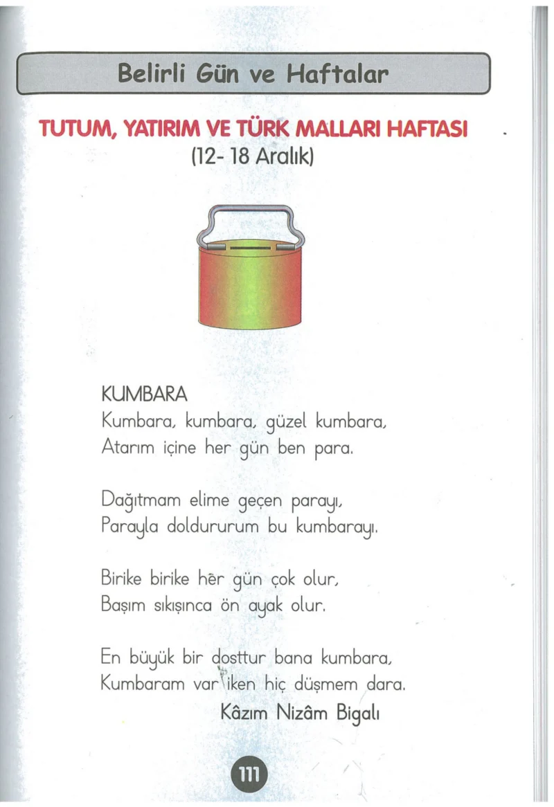 1. Sınıf Hayat Bilgisi Ders Kitabı Cevapları Kök-e Yayınları Sayfa 111